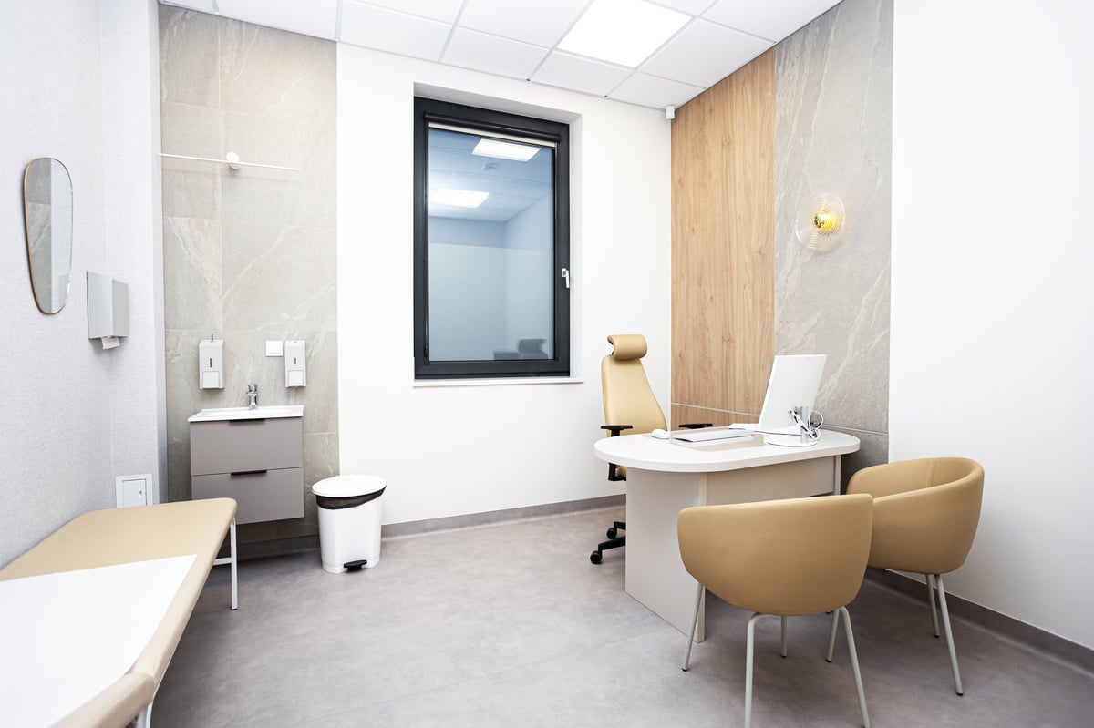 A calm modern healthcare environment designed for diagnostic and professional care